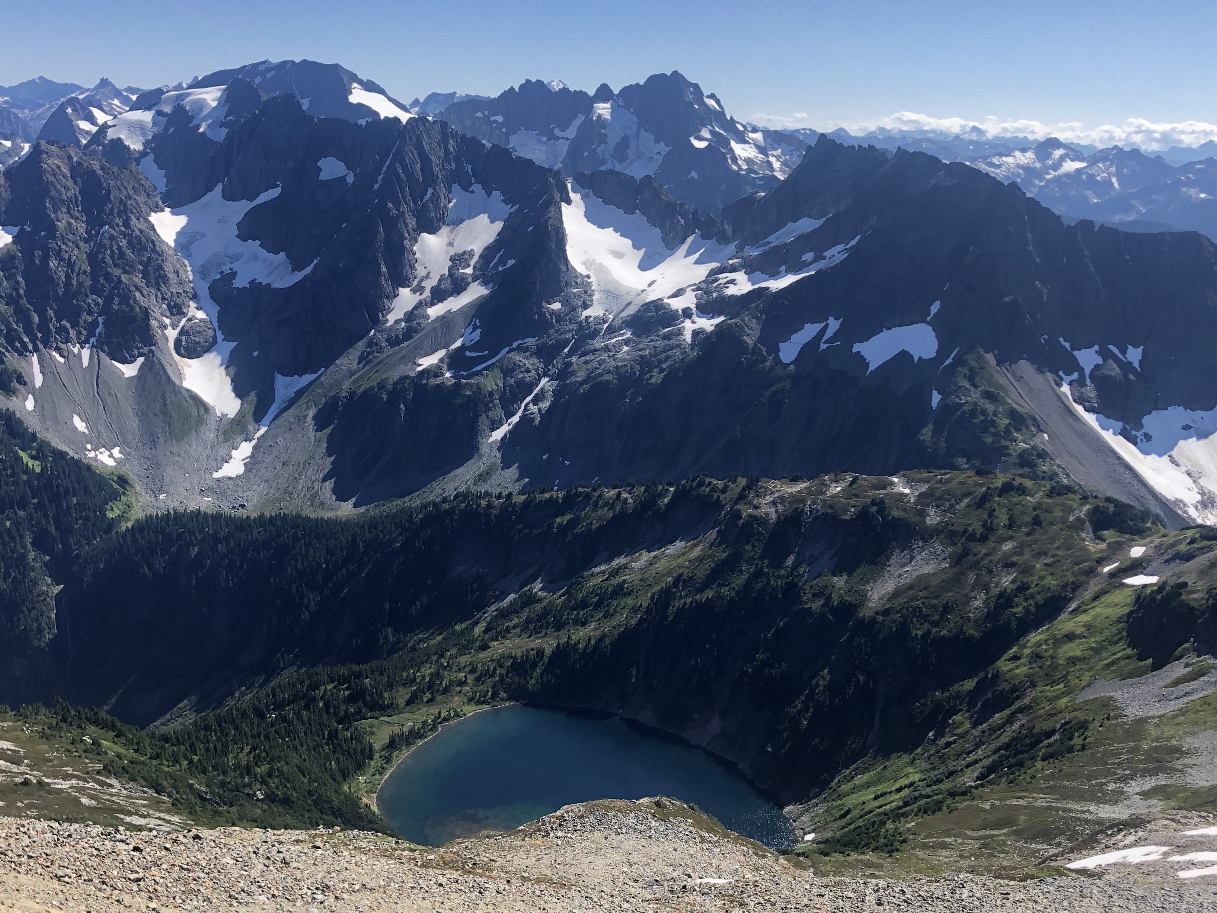 Doubtful lake below Sahale Arm